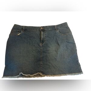 Route 66 Blue Denim Mini Skirt